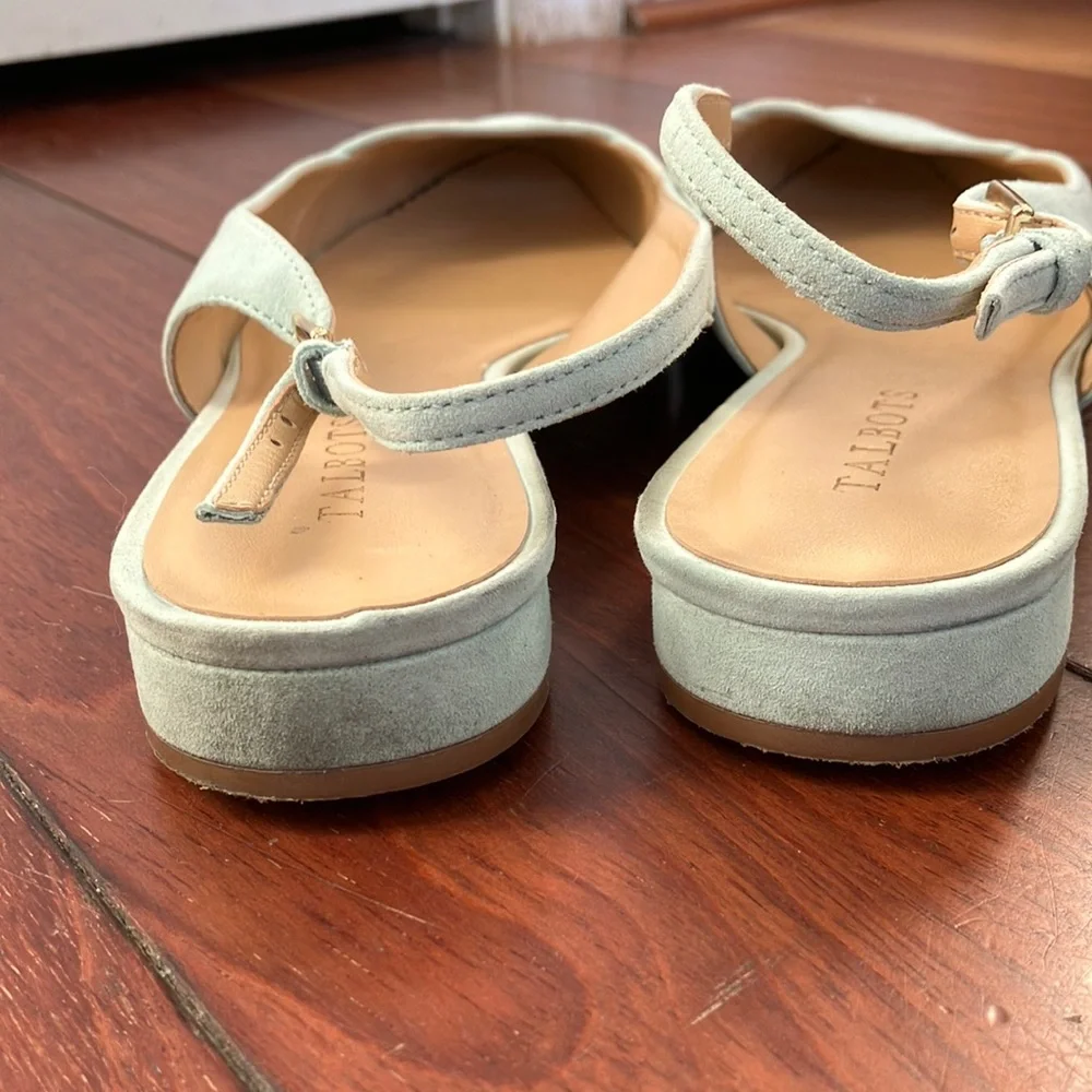 Talbots Women's Mint Blue Slingback Flats 11 - Picture 4 of 8